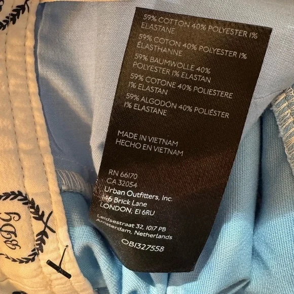 BDG Urban Outfitters Flared Leg Cargo Pants Women's 6 Blue Stretch Ankle Grunge - Picture 14 of 16